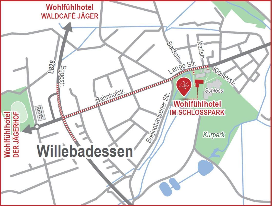 Wohlfuehlhotel Im Schlosspark - Self Checkin Willebadessen Eksteriør bilde